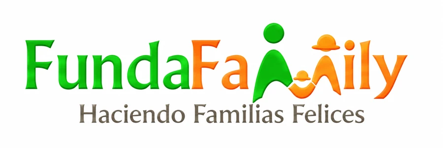 Logo oficial de FundaFamily con eslogan Haciendo Familias Felices